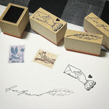 Kinotorico Stamp No.06 Hand No.28 ECRIRE No.57 LetterHand