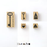 Kinotrico Stamp Key Heart Lock Quaste
