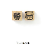 Kinotorico キノトリコ スタンプ framboise conture フランボワーズ ラズベリー ベリー コンフィチュール ジャム はんこ かわいい レトロ ギフト 手帳 メモ