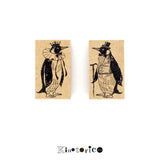 Kinotorico キノトリコ スタンプ ペンギン emperor penguin コウテイペンギン king penguin キングペンギン 皇帝ペンギン 動物 はんこ かわいい レトロ クラシック 洋書 ギフト 手帳 メモ