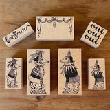 Kinotorico キノトリコ スタンプ ダルメシアン 犬 サーカス パーティ お祝い はんこ かわいい レトロ クラシック 洋書 ギフト 手帳 メモ