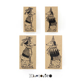 Kinotorico キノトリコ スタンプ ダルメシアン 犬 サーカス パーティ お祝い はんこ かわいい レトロ クラシック 洋書 ギフト 手帳 メモ