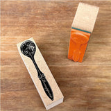 Kinotorico キノトリコ スタンプ 小匙 小さじ ティースプーン 大匙 大さじ テーブルスプーン 計量スプーン スプーン キッチン道具 Kitchen Tools はんこ かわいい レトロ ギフト 手帳 メモ