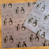 키노토리코 디자인 용지 A4사이즈 6장 토끼 펭귄 달마시안