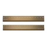 Kiwami LR左右利き手対応アルミ定規 15cm ブラック ブロンズ ゴールド シルバーグレー シルバー ホワイト