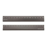 Kiwami LR左右利き手対応アルミ定規 15cm ブラック ブロンズ ゴールド シルバーグレー シルバー ホワイト