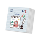 日めくりカレンダー 2026 eric カラー 紙スタンド付き ボックス入り