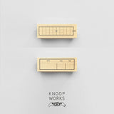 KNOOPWORKS クノープワークス スタンプ 手帳 進捗(%) / YYYYMMDD 日付