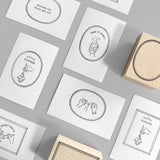 KNOOPWORKS クノープワークス スタンプ 枠 フレームレクタングル / フレームオーバル 縦横兼用