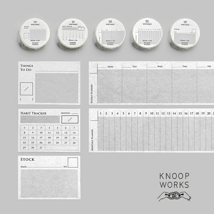 KNOOPWORKS クノープワークス マスキングテープ 030_THINGS TO DO やる