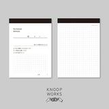 KNOOPWORKS クノープワークス A6 伝言 方眼 メモ 50枚 電話メモ 仕事用 ミシン目入り おしゃれ ノート 手帳 シンプル