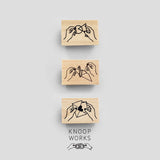 Knoopworks Stempel Stempel Weisheitsrad Origami Kran Liebesbrief STP-11