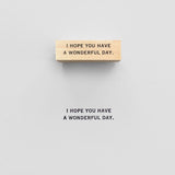 KNOOPWORKS クノープワークス スタンプ 英文メッセージ セリフ体 明朝体 ご自愛ください ハンドメイド FOR YOU Congratulations おめでとう 素晴らしい一日になりますように ささやかなものですが