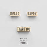 Knoopworks Outline Stamp Happy / Hello