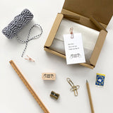 KNOOPWORKS Stamp AIR MAIL / DO NOT BEND / FRAGILE / OPEN HERE / HAND MADE