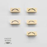 KNOOPWORKS クノープワークス スタンプ メッセージ アーチ 英文 休憩しよう / のんびりいこう / 召し上がれ / さぁ食べよう / 甘いもの好き
