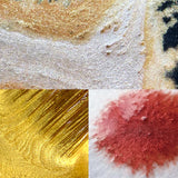 kuretake 안면 미적 고체 안료 팔레트 금속 색상 세트 II 한정 수량