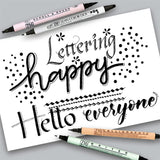 KURETAKE ZIG Twin Black Marker Set 4-Piece Set Black MSTC/4VBK