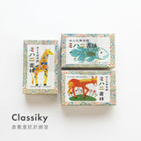 倉敷意匠 Classiky ミハニ書林 箱入カード キリン ウマ シーラカンス 40枚入 カード 箱入り メモ かわいい おしゃれ ギフト プレゼント