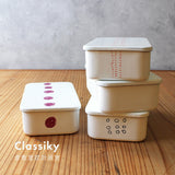 倉敷意匠 Classiky mitsou お弁当箱 てんてん あずき色まる 鋼板 野田琺瑯 琺瑯 ほうろう 弁当ケース バターケース 裁縫箱 テーブルウェア 奥村麻利子 かわいい おしゃれ ギフト プレゼント