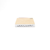 オスコラボ OSCOLABO スタンプ カタチ×モヨウ テープ細 さざ波 海 夏 マリン ライン 枠 手描き アンダーライン タイトル はんこ 手帳 かわいい