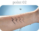 くれたけ 呉竹 お化粧ふでぺん 目元用 漆黒 栗皮茶色 極細 細 平 フェルト アイライナー 化粧筆 ブラウン ブラック 筆 保湿 美容液 カルミンフリー 金属フリー 速乾 ウォータープルーフ メイク 化粧品