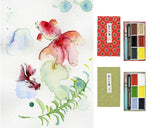 くれたけ 呉竹 彩り小箱 6色 若葉 セリース 顔彩 顔彩耽美 フィス 水筆ぺん mini中 ZIG Cartoonist MANGAKA FLEXIBLE FINE MC23-1 MC23-2S