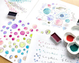 kuretake face saya danbi granulating colors 2 5 컬러 세트