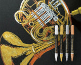 くれたけ 呉竹 ZIG Cartoonist MANGAKA OPAQUE LINER 単品 WHITE GOLD SILVER COPPER ホワイト ゴールド シルバー カッパー 不透明 水性顔料 インク 耐光性 重ね塗り ジグ CNMOL-000S CNMOL-101S CNMOL-102S CNMOL-123S