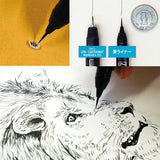 くれたけ 呉竹 愛ライナー 超極細 ブラック ブラウン セピア グレー 水性顔料 インク 耐水性 耐アルコール性 black brown sepia gray ED101-010 ED101-060 ED101-605 ED101-907