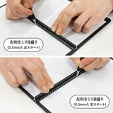 Kiwami LRオールアルミ3面定規 16cm ブラック ブロンズ シルバー ホワイト 黒 茶色 銀 白 左右利き手対応 アルミ製 高精度 日本製 筆記用具 文具 共栄プラスチック ステーショナリー KYOEI PLASTIC LR All-Aluminum 3-Sided Ruler 16cm