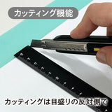 Kiwami LR左右利き手対応アルミ定規 15cm ブラック ブロンズ ゴールド シルバーグレー シルバー ホワイト 黒 茶色 グレー 銀 白 左右利き手対応 アルミ製 高精度 日本製 筆記用具 文具 共栄プラスチック ステーショナリー KYOEI PLASTIC LR All-Aluminum 3-Sided Ruler 16cm