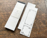 大枝活版室 OEDA LETTERPRESS 3 pattern labelbook ラベルブック Noble Bronze & Black Silver & Black ノーブル ブロンズ ブラック シルバー ラベル メモ メモ帳 カード メッセージカード 3パターン 3柄 手帳 ミシン目 活版印刷 コラージュ