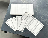 大枝活版室 OEDA LETTERPRESS 4 ornament label book ラベルブック Frame Black Bronze MIZUASAGI SAKURA フレーム ブラック ブロンズ 水浅葱 桜 ラベル メモ メモ帳 カード メッセージカード 手帳 ミシン目 活版印刷 コラージュ