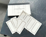 大枝活版室 OEDA LETTERPRESS 4 ornament label book ラベルブック Frame Black Bronze MIZUASAGI SAKURA フレーム ブラック ブロンズ 水浅葱 桜 ラベル メモ メモ帳 カード メッセージカード 手帳 ミシン目 活版印刷 コラージュ