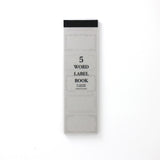 大枝活版室 OEDA LETTERPRESS 5 word label book
