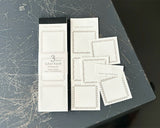 大枝活版室 OEDA LETTERPRESS 3 pattern labelbook mini ラベルブック Red Bronze Darkblue レッド ブロンズ ダークブルー ラベル メモ メモ帳 カード メッセージカード 手帳 ミシン目 活版印刷 コラージュ