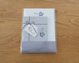 大枝活版室 OEDA LETTERPRESS Letter set レターセット forest くろ 野ぶどう 忘れな草 便箋 便せん 手紙 レター 封筒 花 メッセージカード 活版印刷 ギフト