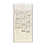 Oeda letterpress room OEDA LETTERPRESS sticker sheet STAMP