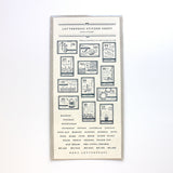 Oeda Lerkpress room Oeda Ledupress 스티커 시트 스탬프