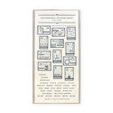 Oeda letterpress room OEDA LETTERPRESS sticker sheet STAMP