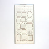 Oeda Letterpress Room OEDA LETTERPRESS sticker sheet FRAME