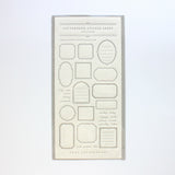 Oeda Letterpress Room OEDA LETTERPRESS sticker sheet FRAME