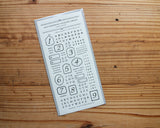 大枝活版室 OEDA LETTERPRESS sticker sheet ステッカーシート LETTER Bronze Black レター ブロンズ ブラック ステッカー シール シールシート 活版印刷 ギフト手帳 コラージュ