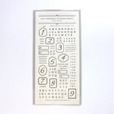 Oeda Lerkpress Room Oeda Ledupress 스티커 시트 편지