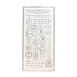 OEDA LETTERPRESS Aufkleberbogen BUCHSTABE