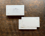 大枝活版室 OEDA LETTERPRESS Memo card メモカード Noble black bronze silver ノーブル ブラック ブロンズ シルバー メモ メモ帳  手紙 レター  花 メッセージカード 活版印刷 ギフト