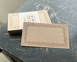 大枝活版室 OEDA LETTERPRESS Memo card メモカード Vine Glay Beige バイン グレー ベージュ メモ メモ帳 手紙 レター 花 つる 植物 メッセージカード 活版印刷 ギフト