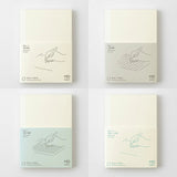 MDノート MD PRODUCT 文庫サイズ リニューアル 無罫 横罫 方眼罫 ドット方眼 A6相当 小説サイズ 持ち運び 携帯用 素朴 クリーム色 無地 罫線 読書ノート 日記帳 手帳 レシピ MDプロダクト