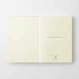 MDノート MD PRODUCT 文庫サイズ リニューアル 無罫 横罫 方眼罫 ドット方眼 A6相当 小説サイズ 持ち運び 携帯用 素朴 クリーム色 無地 罫線 読書ノート 日記帳 手帳 レシピ MDプロダクト